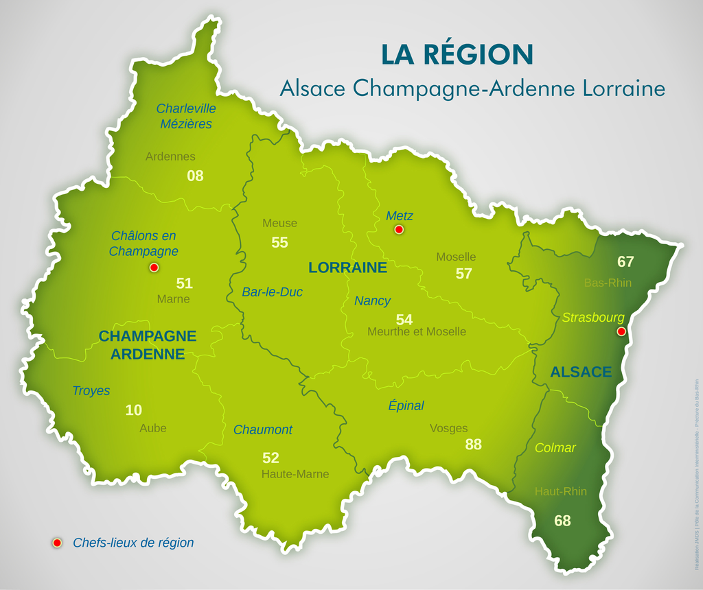 Sans surprise, la nouvelle Grande Région s'appellera Grand Est !