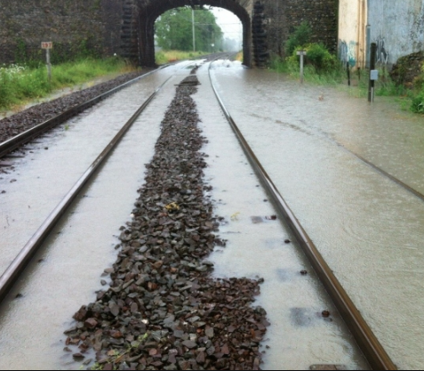 SNCF : retards prévus entre Metz et Luxembourg suite à l'inondation de deux voies