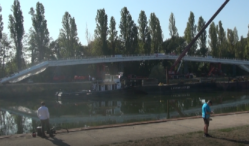 Thionville : la passerelle de l'Europe sera posée en 2021