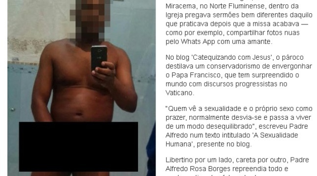 Un curé brésilien fait des selfies tout nu !