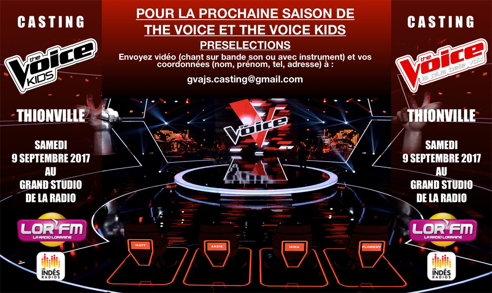 Vous avez une voix et vous voulez participez a The Voice ou The Voice Kids 