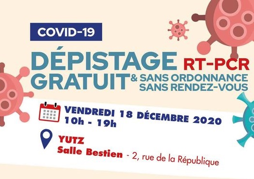 Yutz : journée de dépistage Covid gratuite